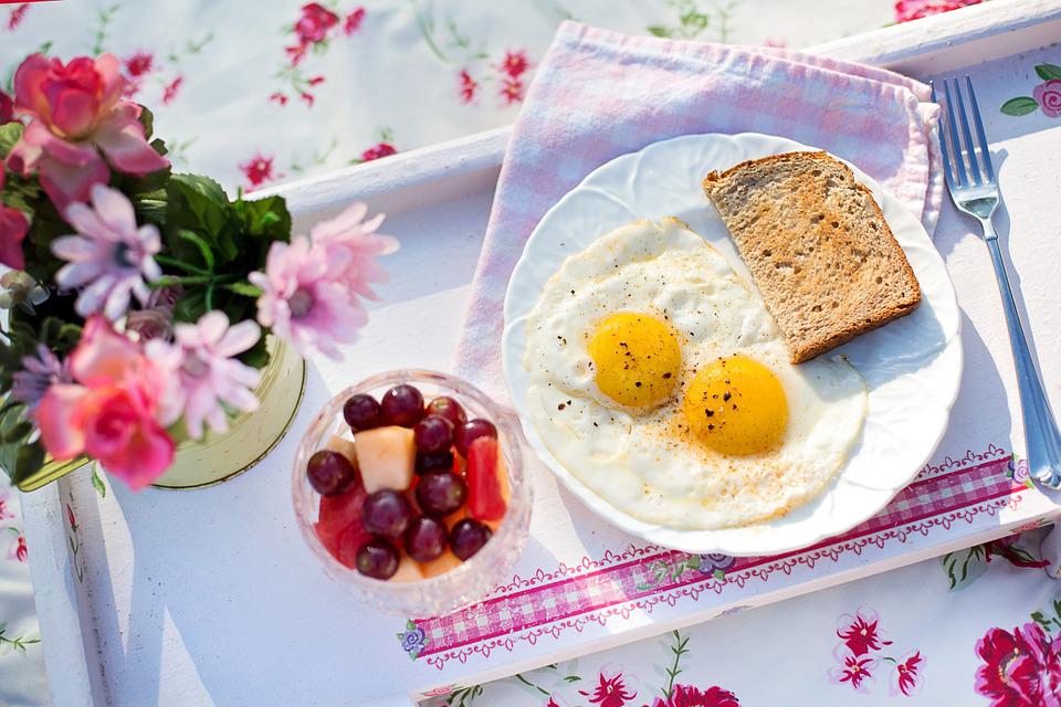 Fried Eggs, Toast, Breakfast, Morning, Yolk, Healthy