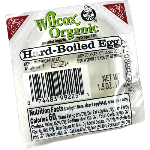 Organic Hard Boiled Egg